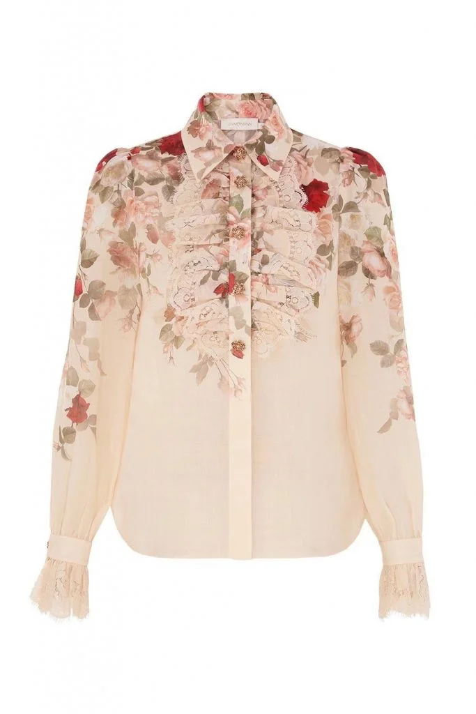 Zimmermann Hypnotic Tux Shirt