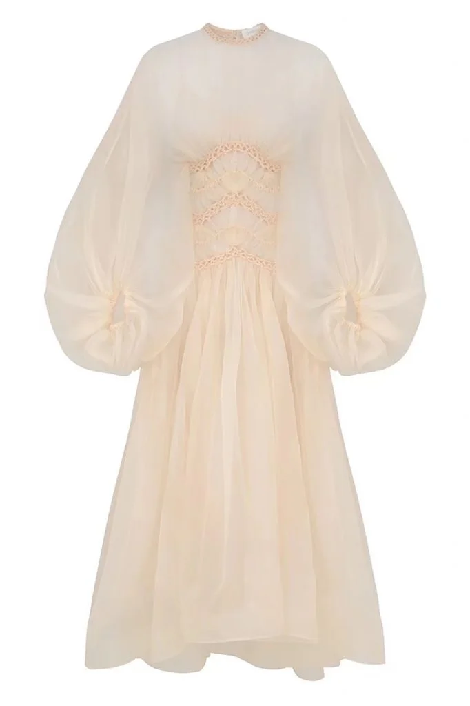 Zimmermann Illuminate Macrame Gown Maxi