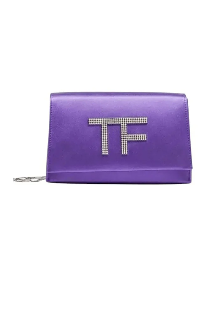 Tom Ford Disco Satin Clutch With Crystal