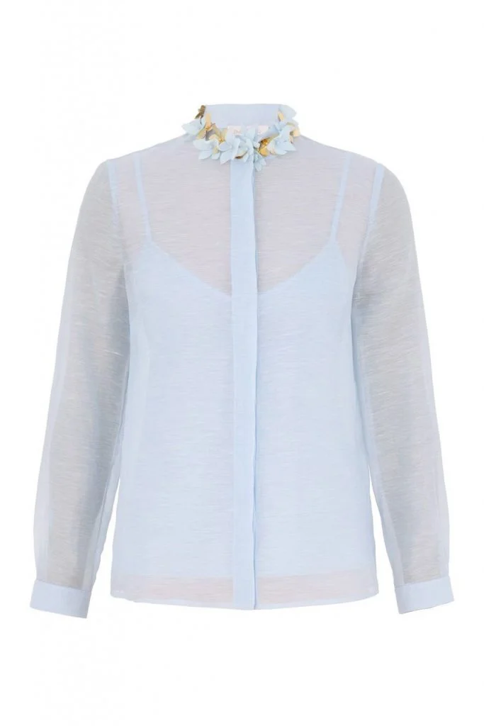 Zimmermann Illuminate Shirt In Blue