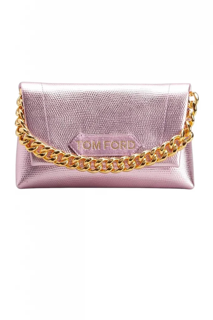 Tom Ford Mini Metallic Chain-Strap Bag