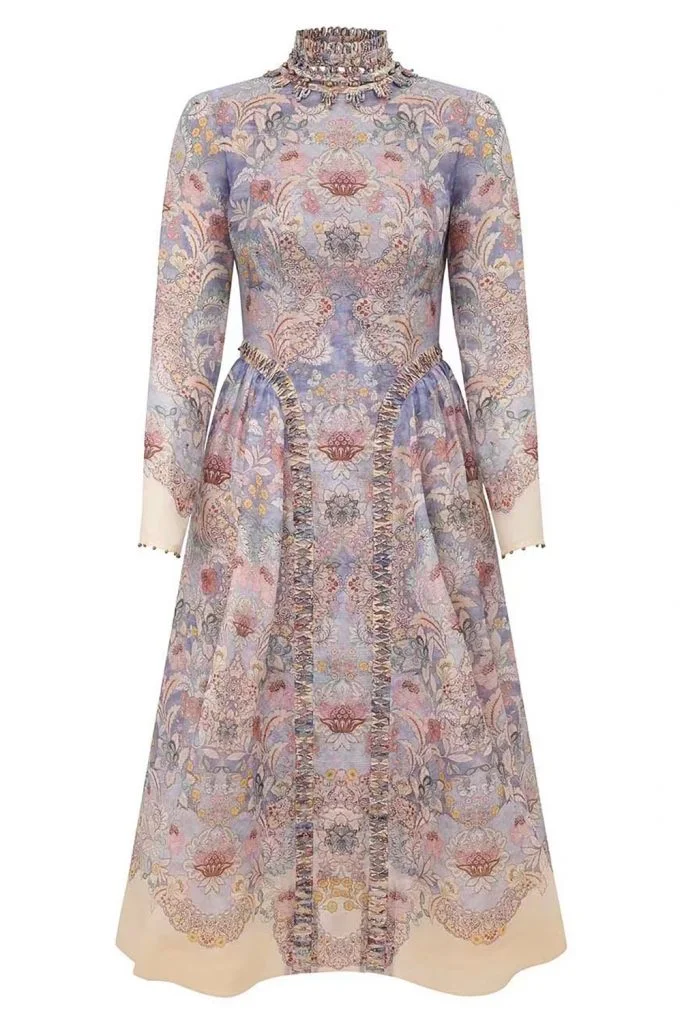 Zimmermann Rebellion Beaded Midi Dress