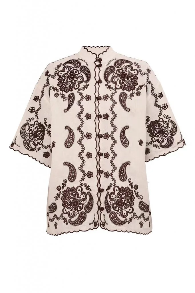 Zimmermann Ascension Embroidered Shirt