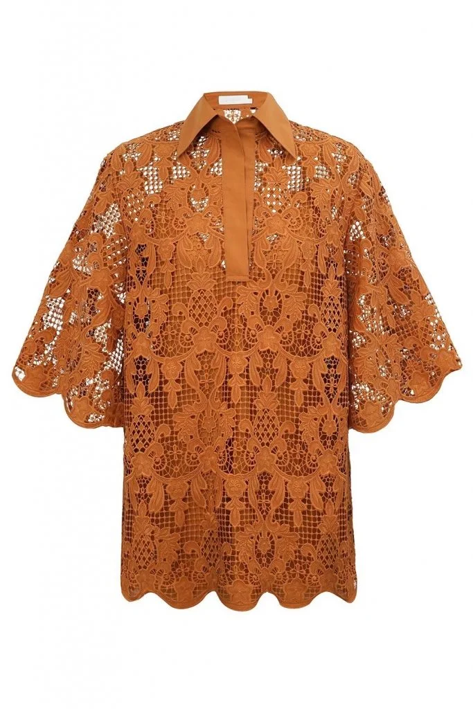 Zimmermann Coco Lace Tunic Top