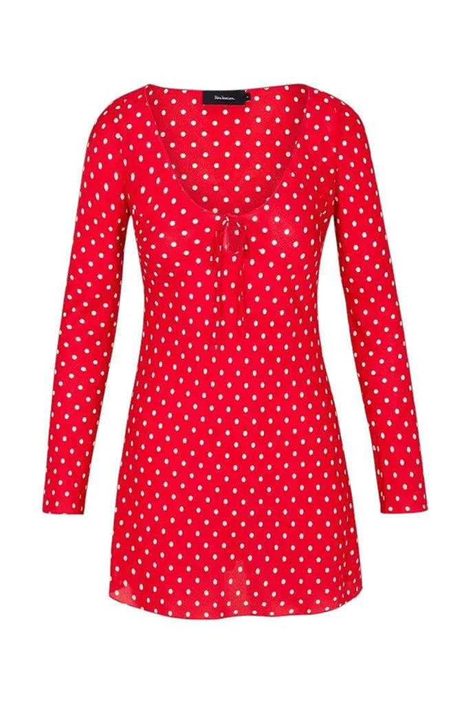 Réalisation Serena in Red Polka Dot