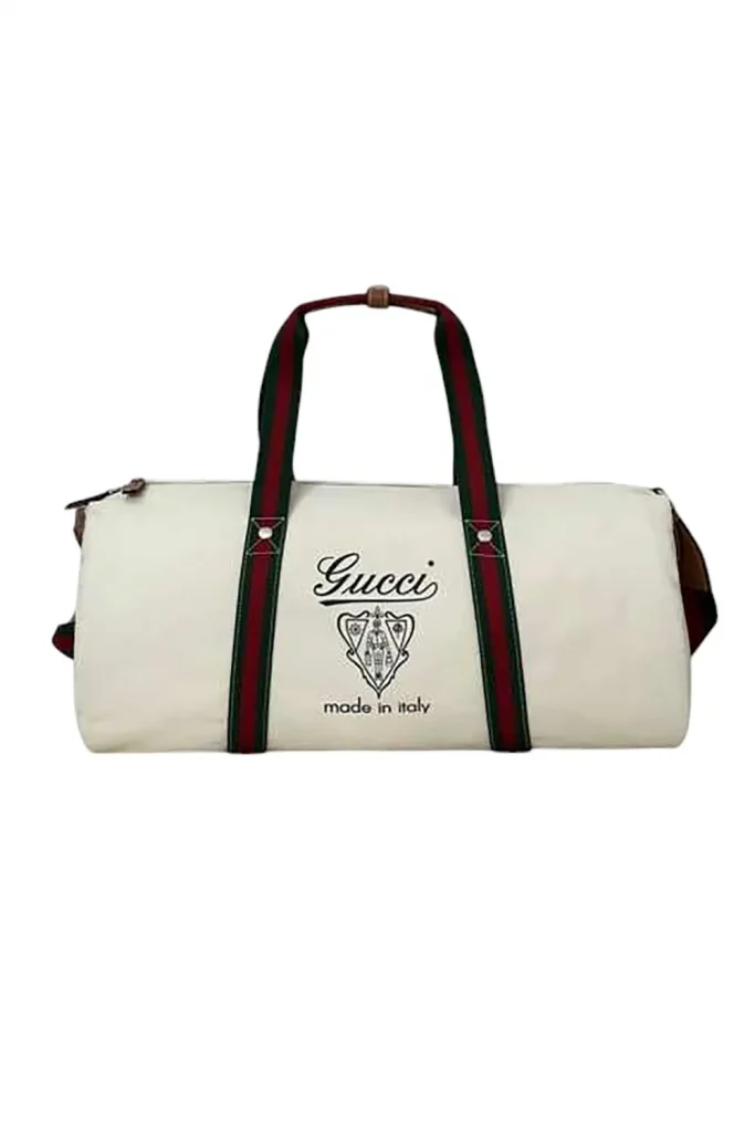 Gucci Printed Canvas Duffle Bag