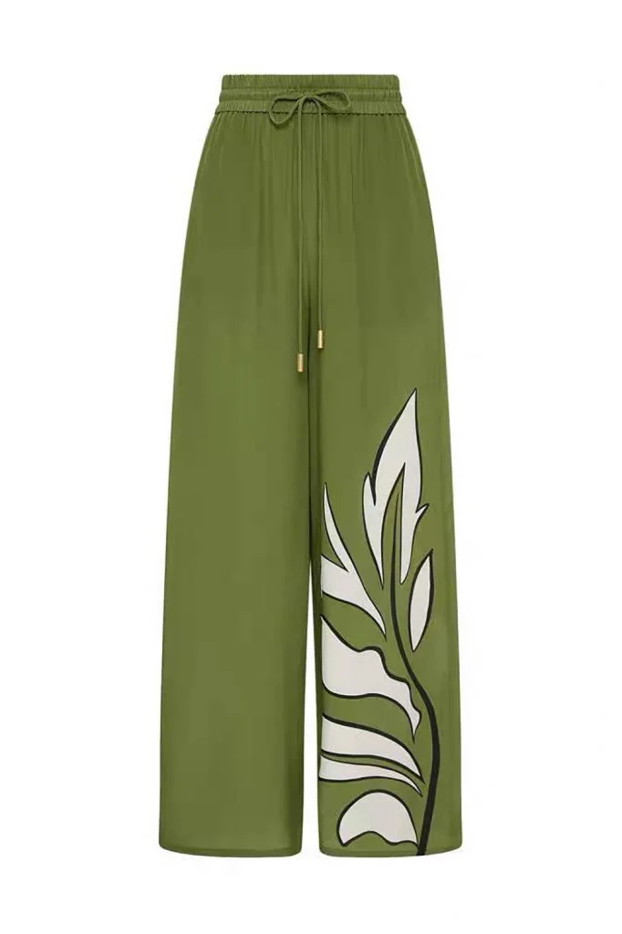 AJE Planetary Silk Drawcord Pant