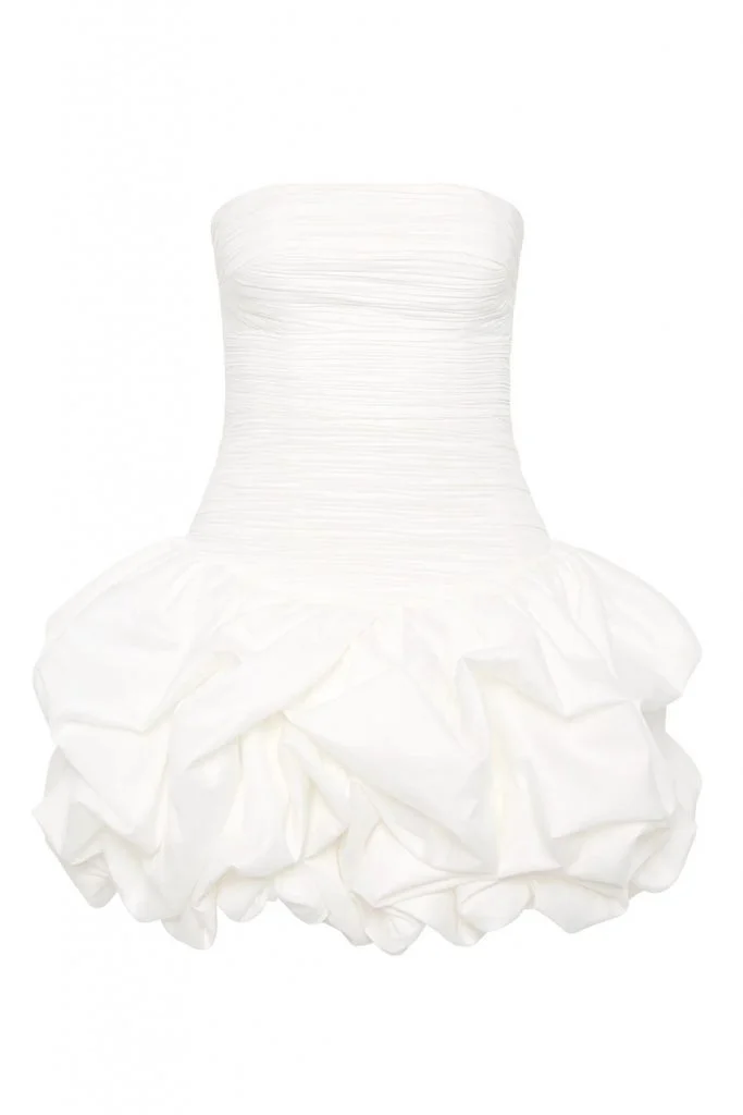 AJE Violette Bubble Hem Mini Dress
