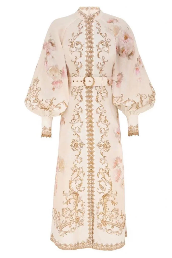 Zimmermann Hypnotic Buttoned Midi Dress