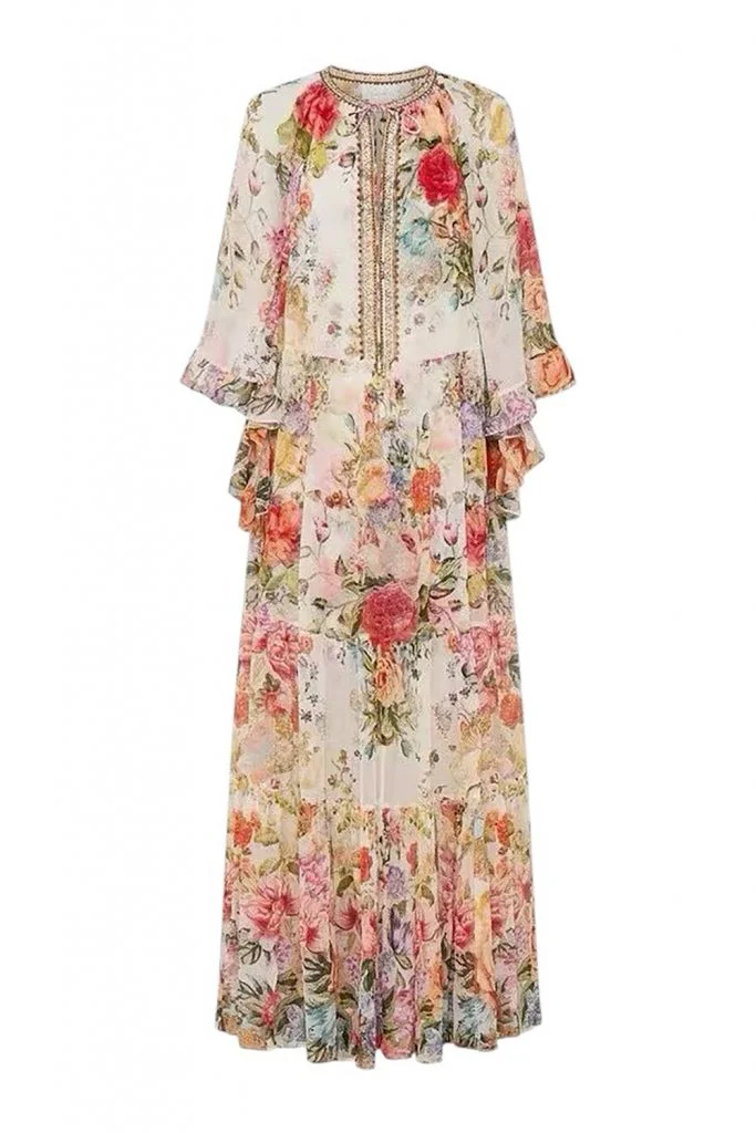 Camilla Wide Sleeve Gathered Dress Sew Yesterday