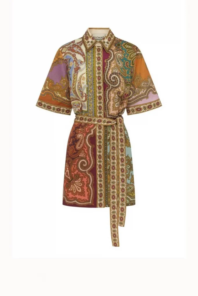 Alémais Clemenza Spliced Mini Dress