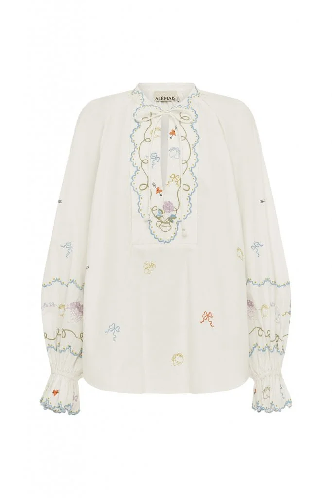Alémais Giulia Embroidered Blouse