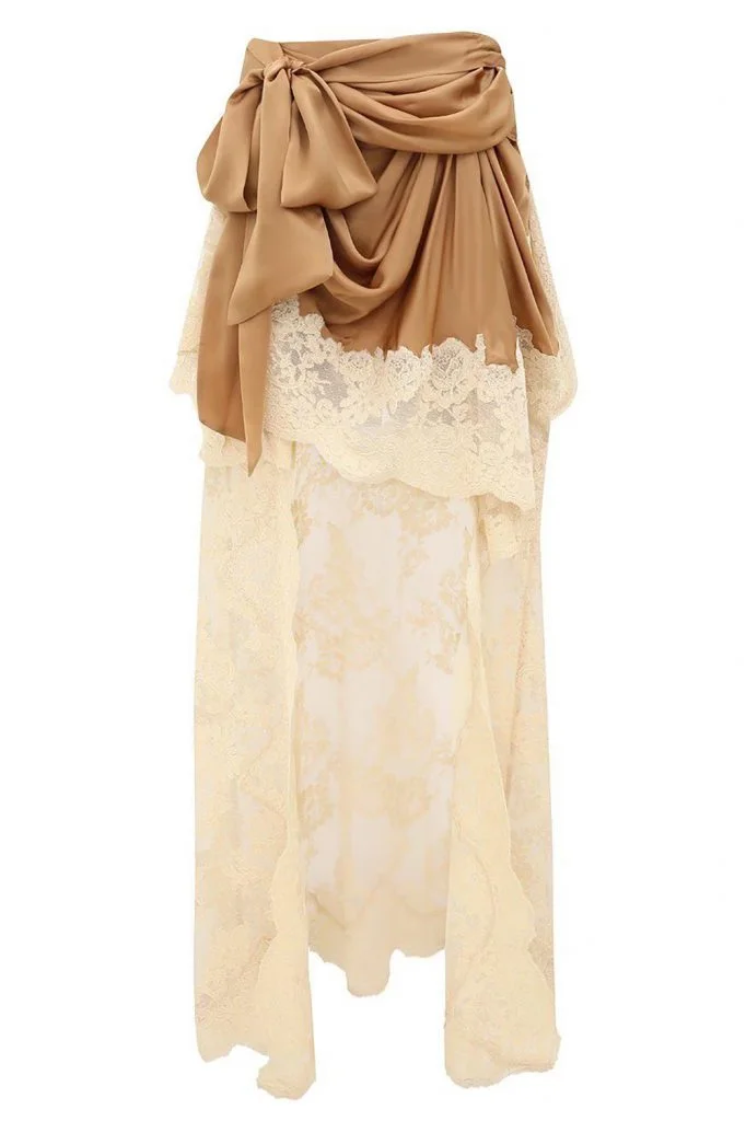 Zimmermann Hypnotic Satin Drape Skirt