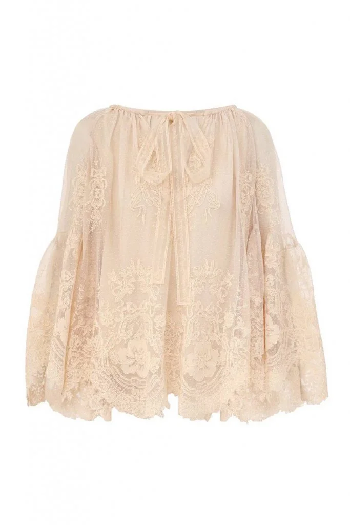 Zimmermann Hypnotic Tiered Lace Blouse