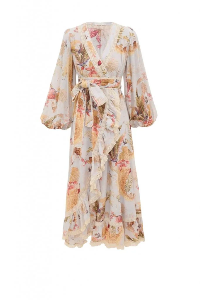 Zimmermann Ascension Frill Midi Dress
