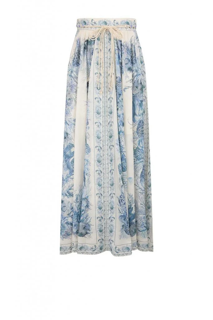 Zimmermann Wanderlust A-Line Maxi Skirt