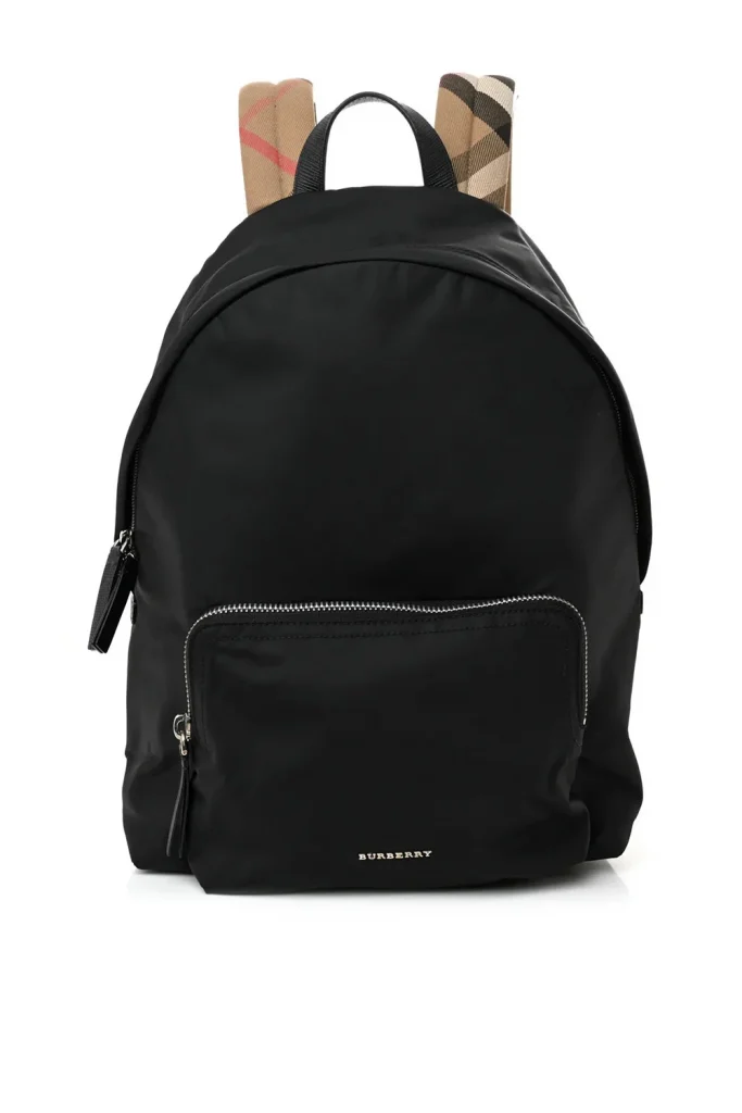 Burberry Nylon Check Abbeydale Simple Backpack