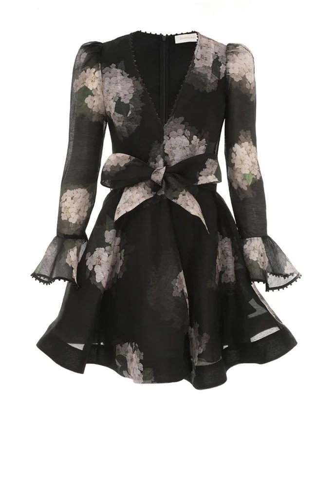 Zimmermann Balance Long Sleeve Mini Dress