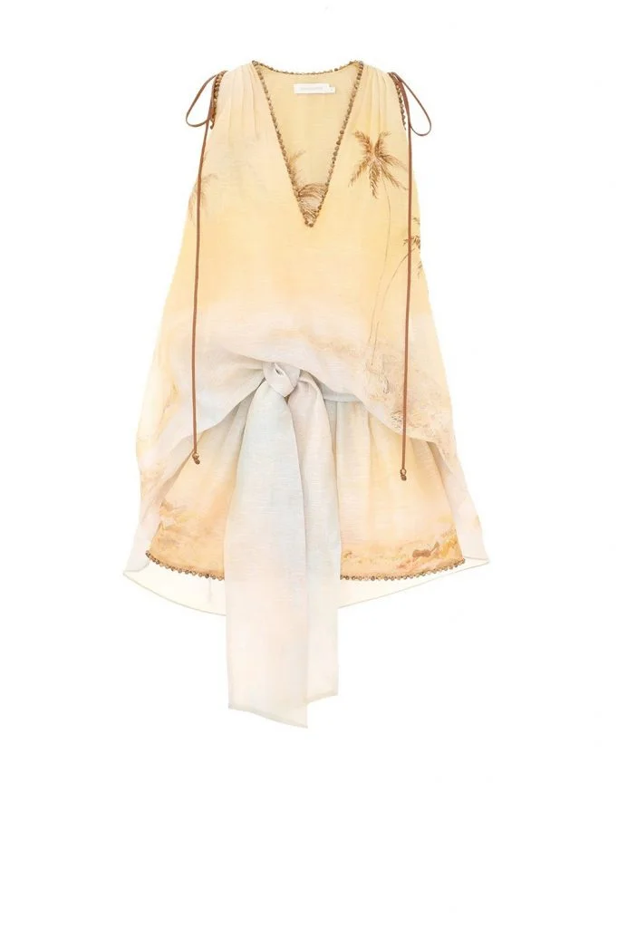 Zimmermann Balance Plunge Mini Dress