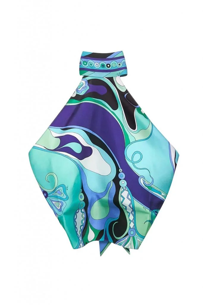 Pucci Orchidee Print Halterneck Top