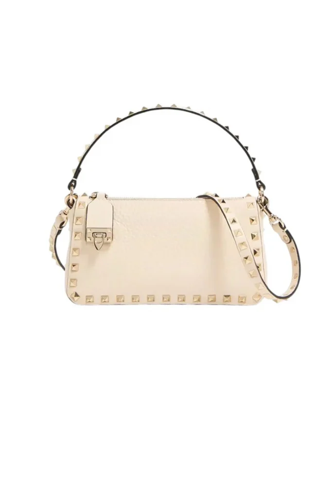 Valentino Small Rockstud Grainy Calfskin Crossbody Bag