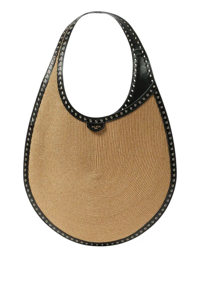 Alaia One Piece Medium Raffia Bag
