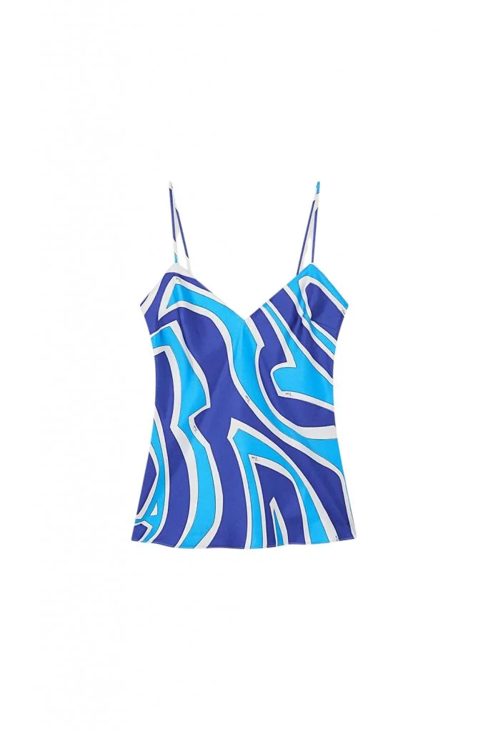 Pucci Labirinto Print Silk Top