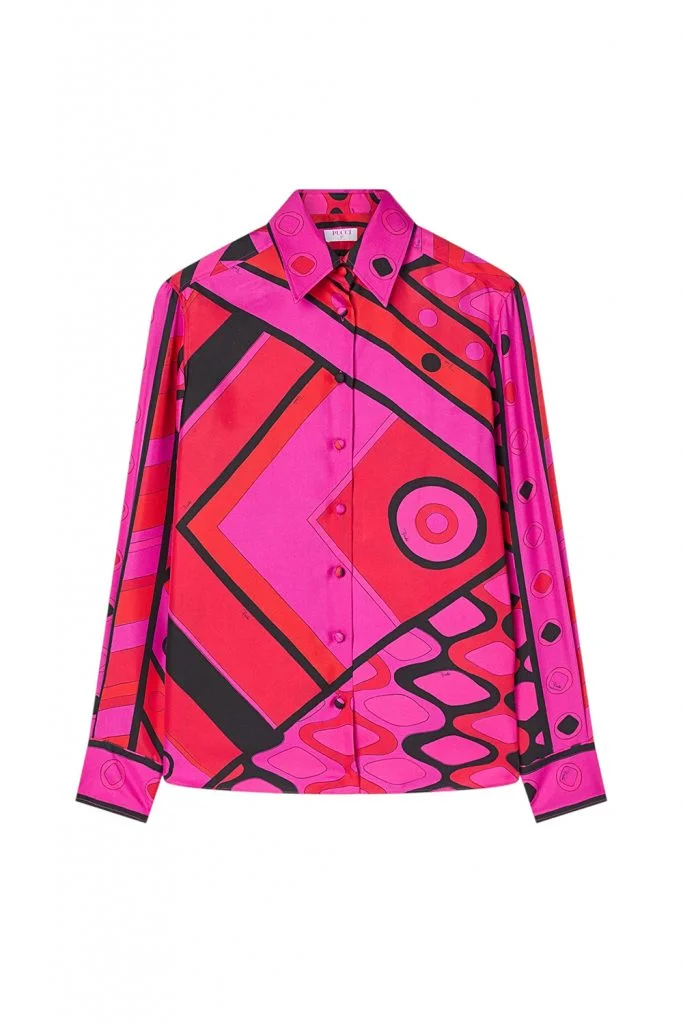 Pucci Vivara Print Silk Shirt