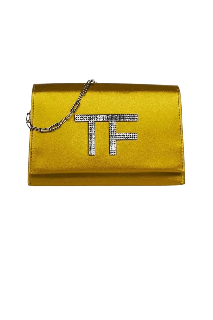 Tom Ford Disco Satin Clutch With Crystal