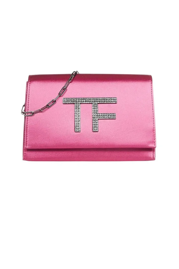 Tom Ford Disco Satin Clutch With Crystal