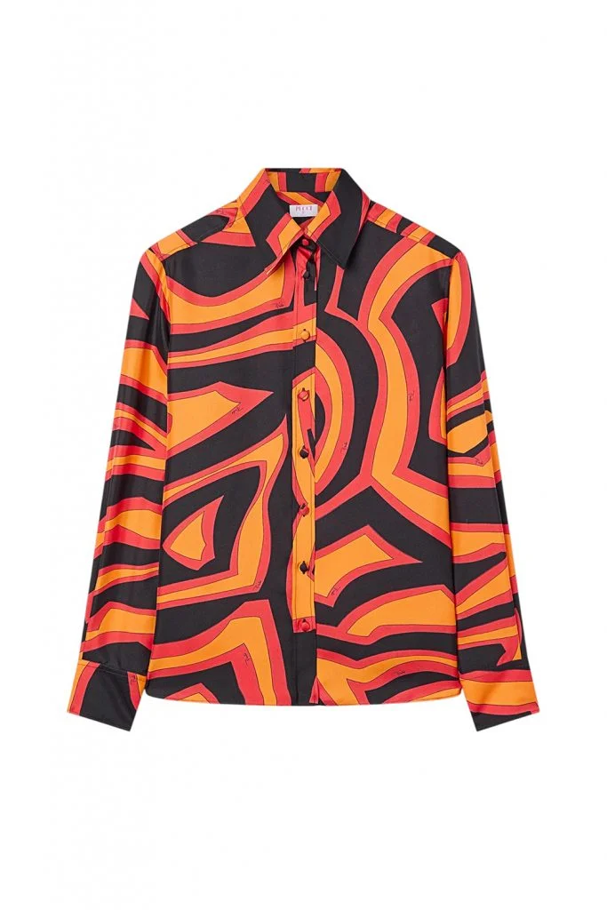 Pucci Labirinto Print Silk Shirt
