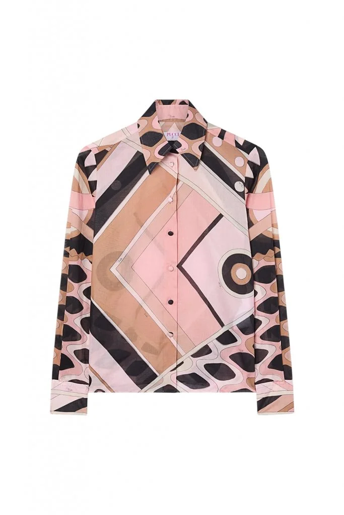 Pucci Vivara Print Cotton Shirt