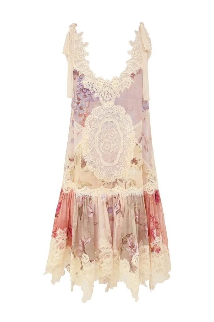 Zimmermann Cascadian Lace Mini Dress