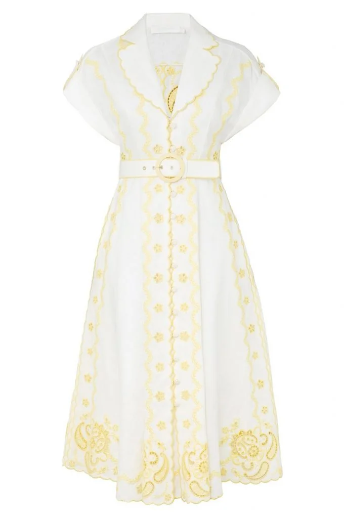 Zimmermann Lucky Embroidered Midi Dress