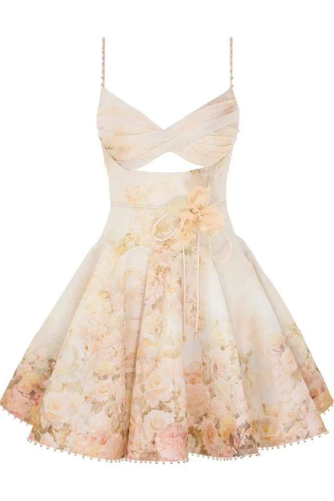 Zimmermann Memento Twist Front Mini Dress