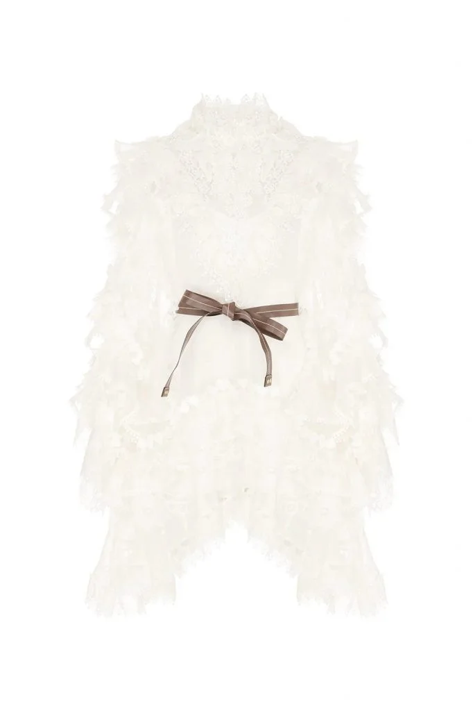 Zimmermann Crush Heart Trim Mini Dress
