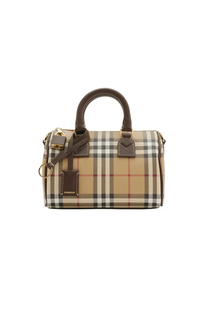Burberry Mini Check Bowling Bag