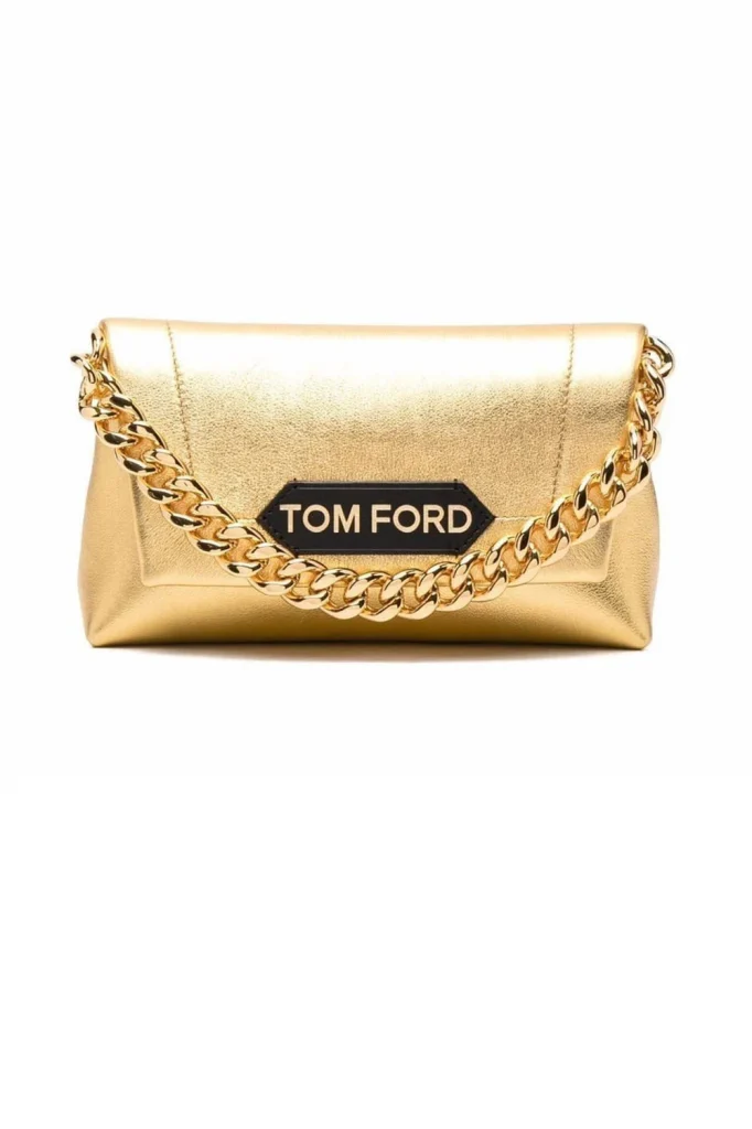 Tom Ford Mini Metallic Chain-Strap Bag