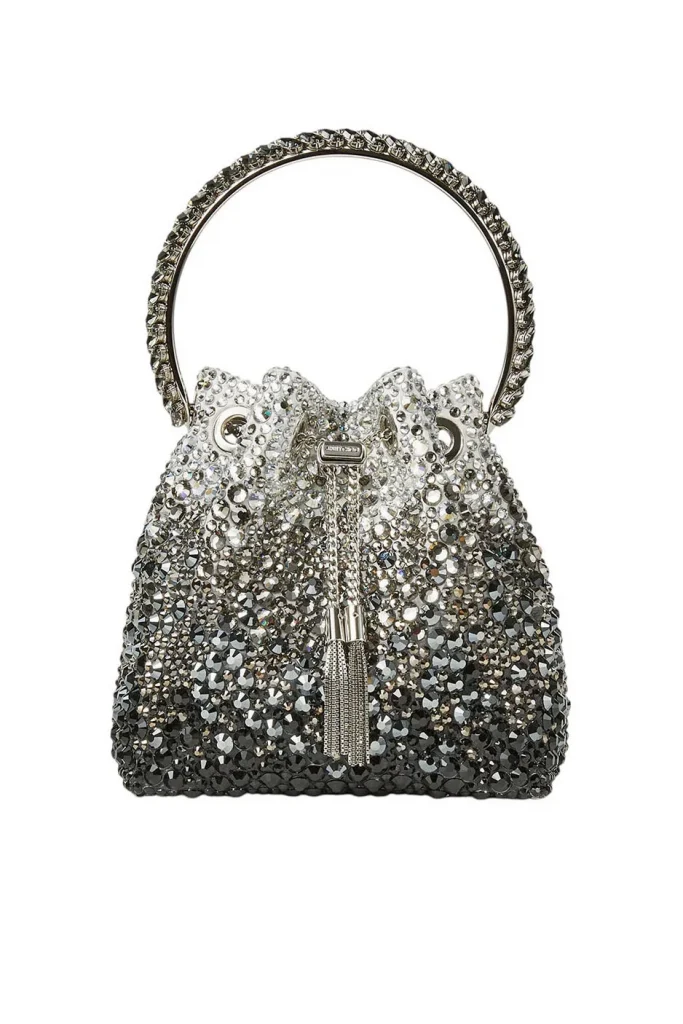 Jimmy Choo Bon Bon Satin Bag with Crystals