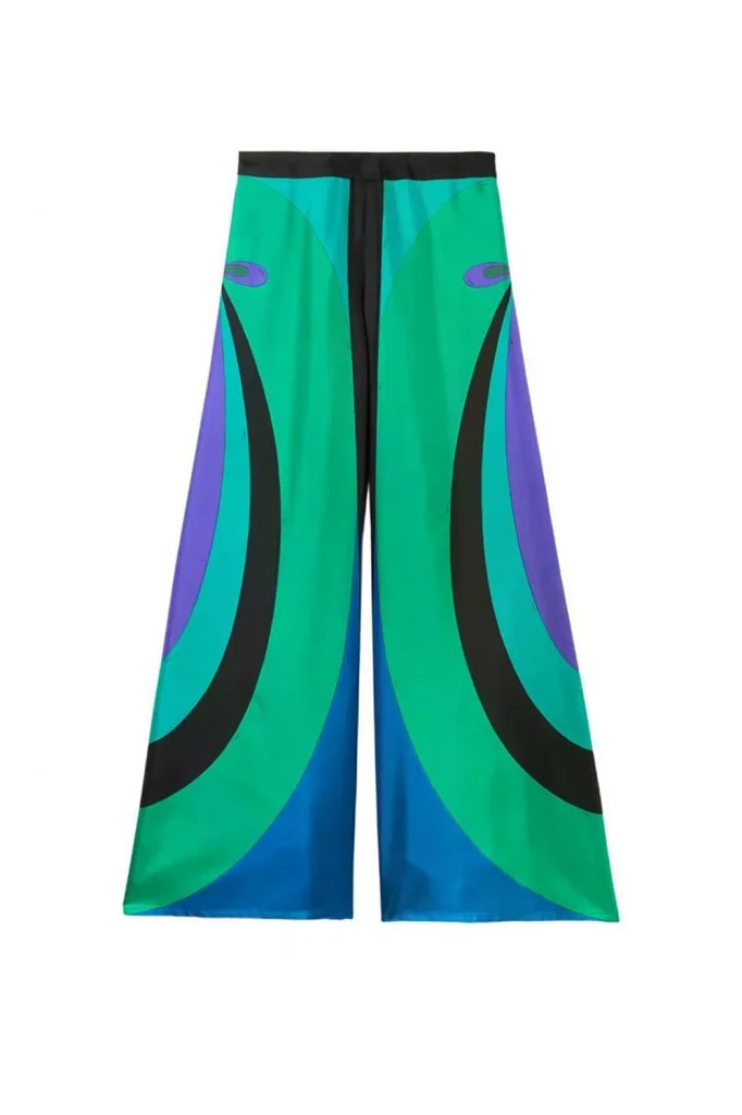 Pucci Maddalena Print Wide-leg Trousers