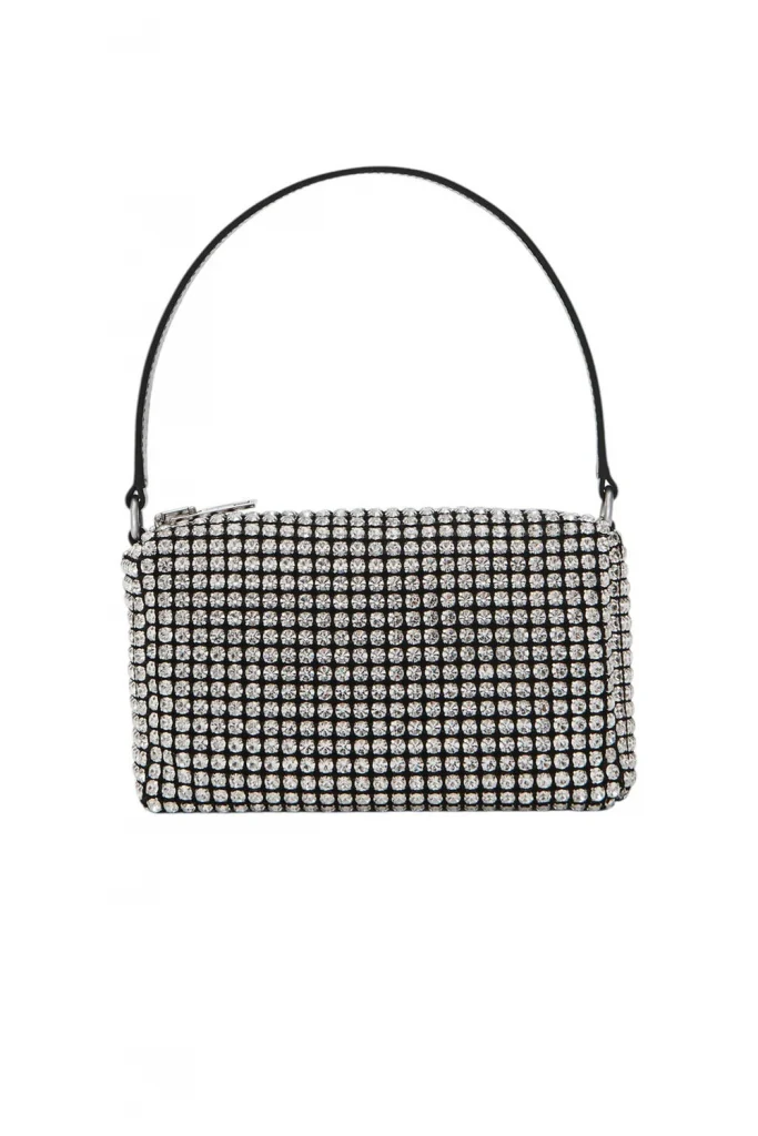 Alexander Wang Heiress Pouch In Crystal Mesh