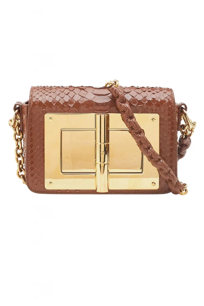 Tom Ford Python Natalia Chain Shoulder Bag