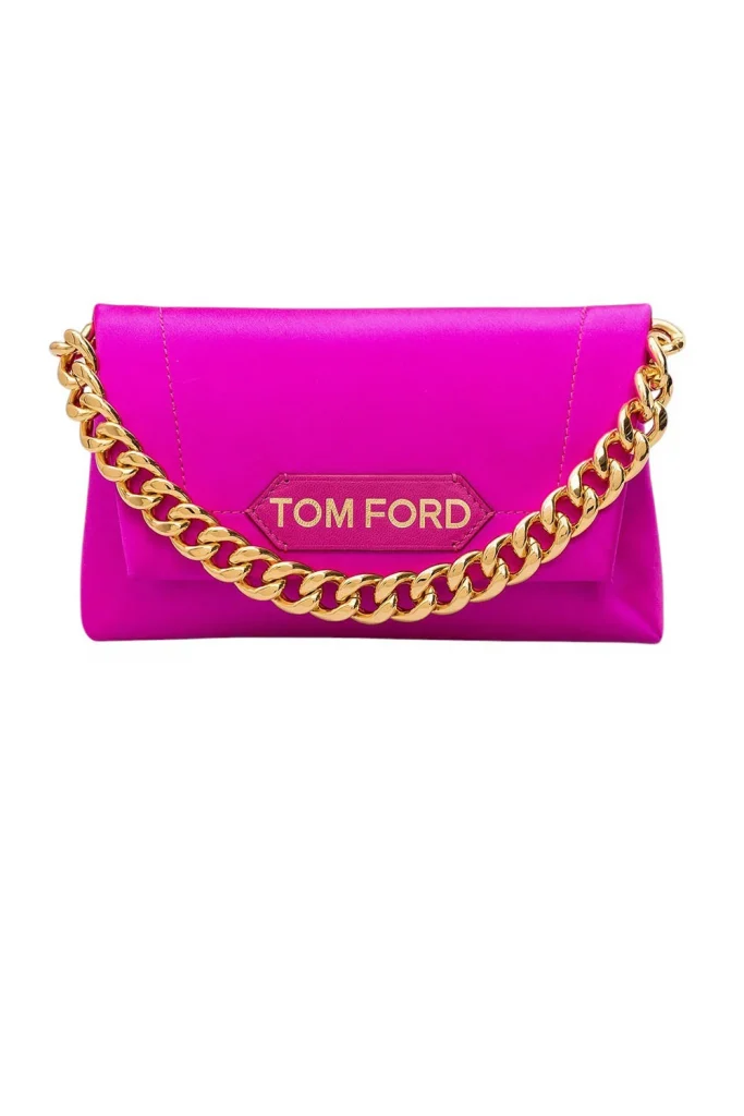 Tom Ford Mini Label Chain-Strap Bag