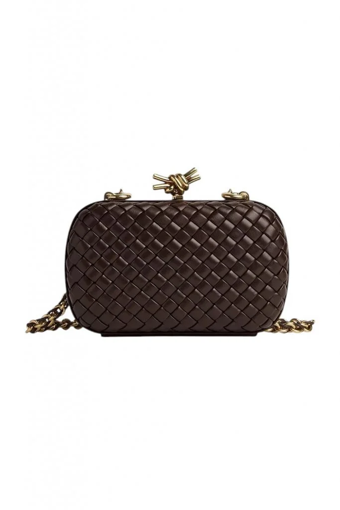 Bottega Veneta Knot Chain Clutch