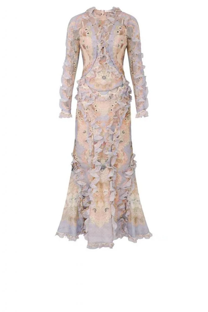 Zimmermann Rebellion Scallop Maxi Dress