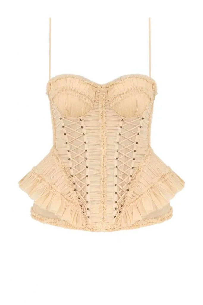 Zimmermann Rebellion Frayed Corset