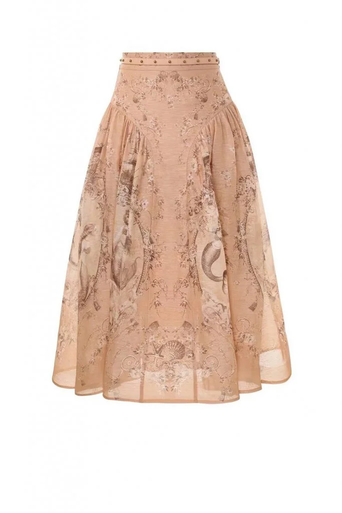 Zimmermann Rebellion Beaded Midi Skirt