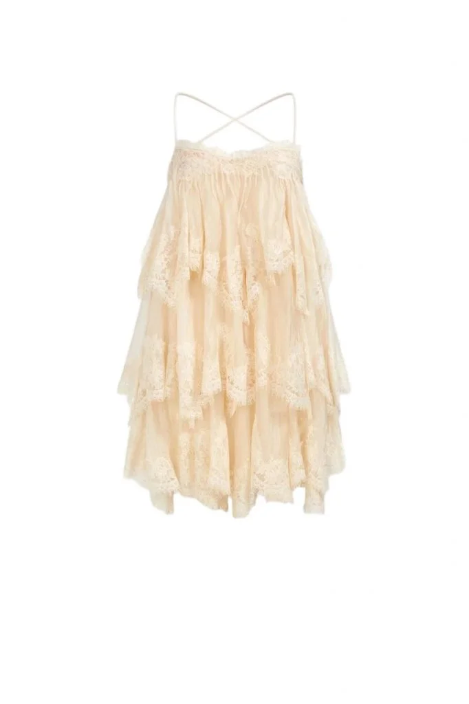 Aje Ophelia Lace Mini Dress