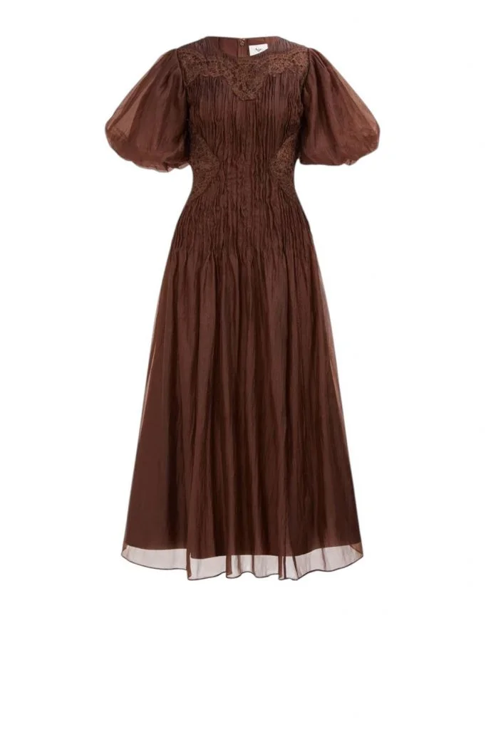 Aje Ophelia Lace Midi Dress