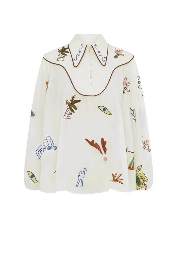 Alémais Mina Embroidered Blouse